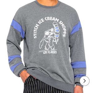 Disney Stitch Ice Cream Shoppe Sweatshirt Mens Medium NWT